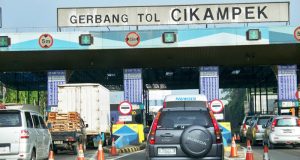 Kemacetan di Tol Jakarta-Cikampek