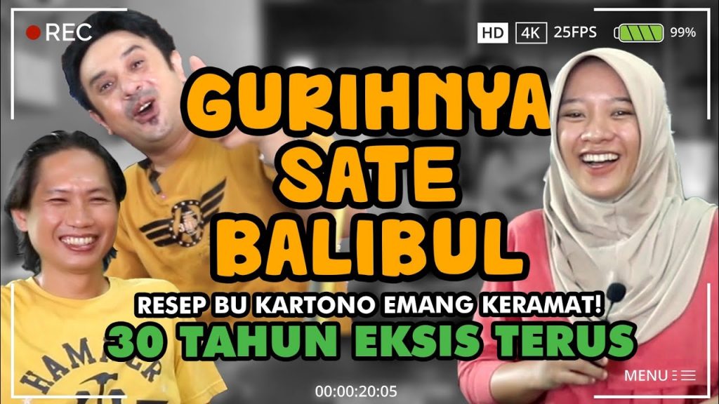 Resep Keramat Sate Bu Kartono‼️ (Gurihnya Sate BalibulL) – 30 Tahun Eksis