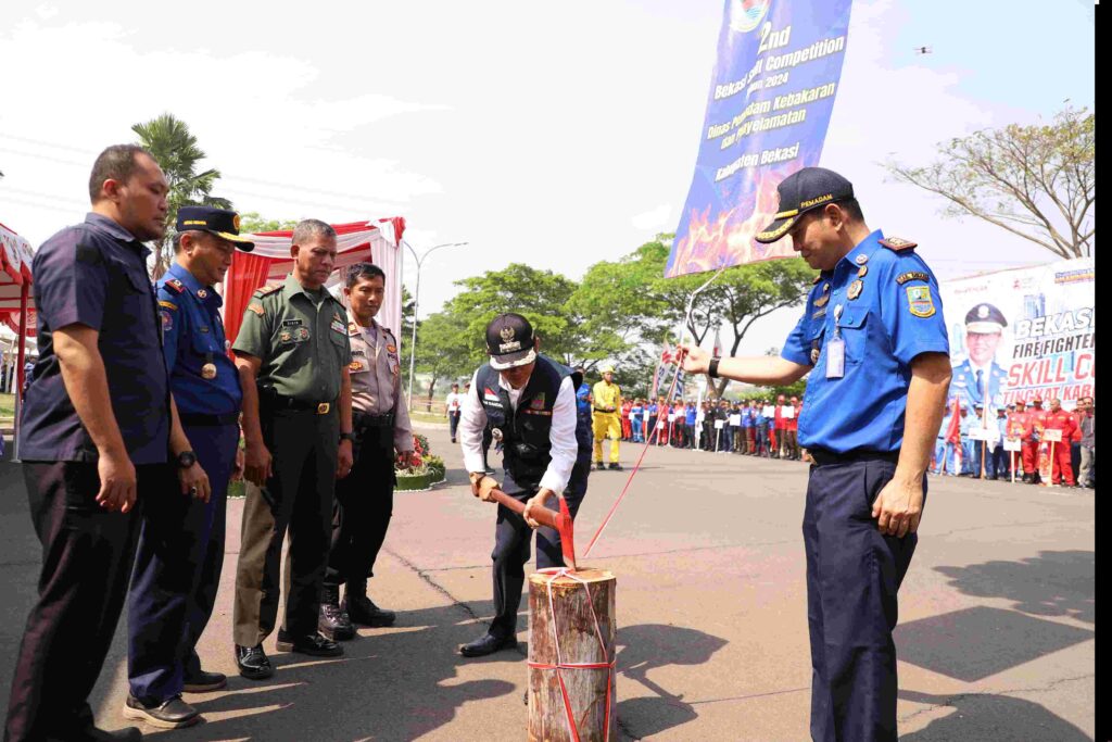 55 Tim Adu Tangkas House Laying dan K3 di Bekasi Fire Fighter Skill Competition 2024