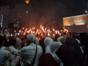 Pawai 1000 Obor Menyambut Tahun Baru Islam di Pekayon Jaya, Kota Bekasi