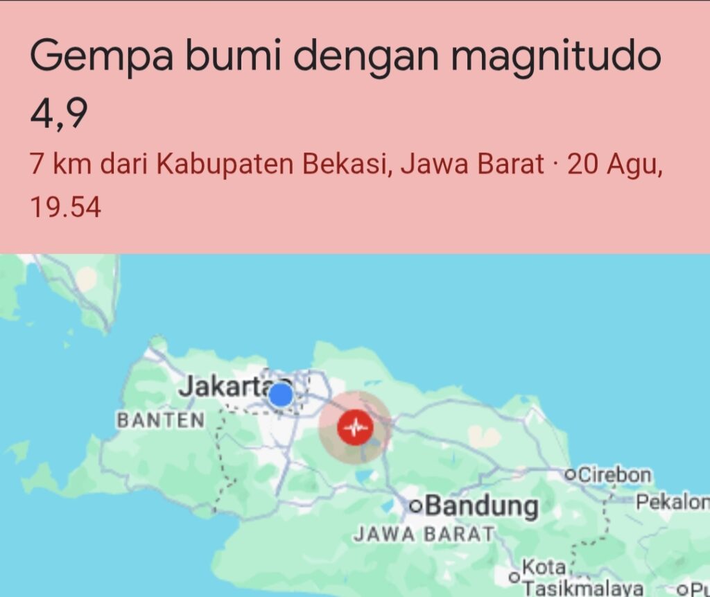 Warga Panik Gempa Bumi, Ini Penjelasan BPDB Kota Bekasi