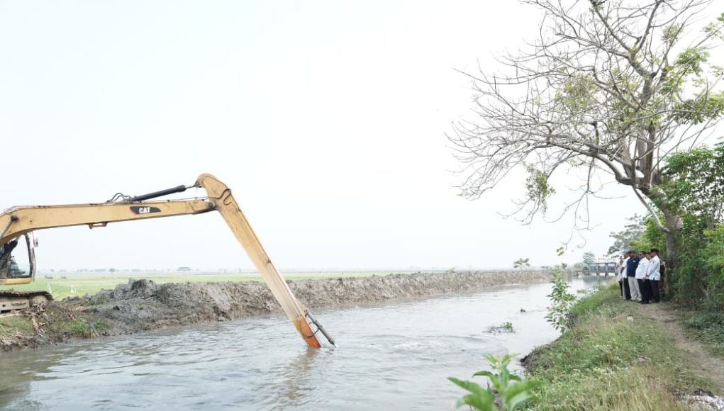 Update Normalisasi Saluran Sekunder Bendung Kedung Gede, Aliran Air Sudah sampai BKG 36